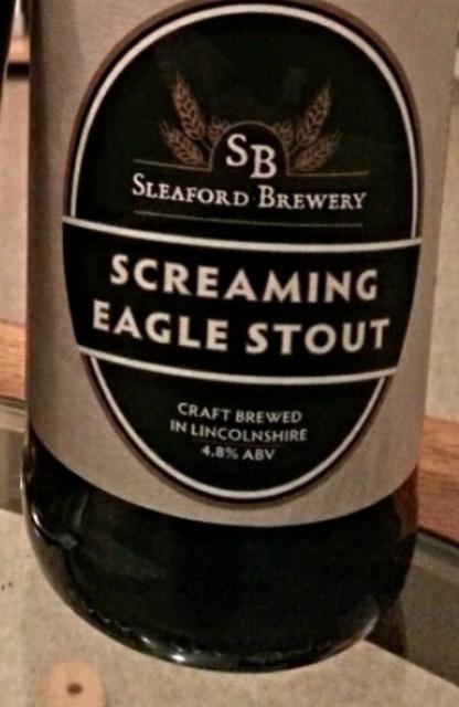 Screaming Eagle Stout 4.8%, Sleaford Brewery, England