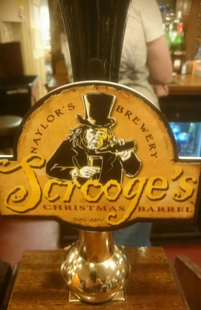 Scrooge's Christmas Barrel 5.9%, Naylor's Brewery, England