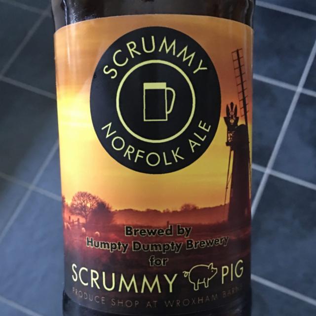 Scrummy Norfolk Ale 4.0%, Humpty Dumpty Brewery, England