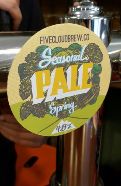 Seasonal Pale -Spring 4.8%, Five Clouds, England