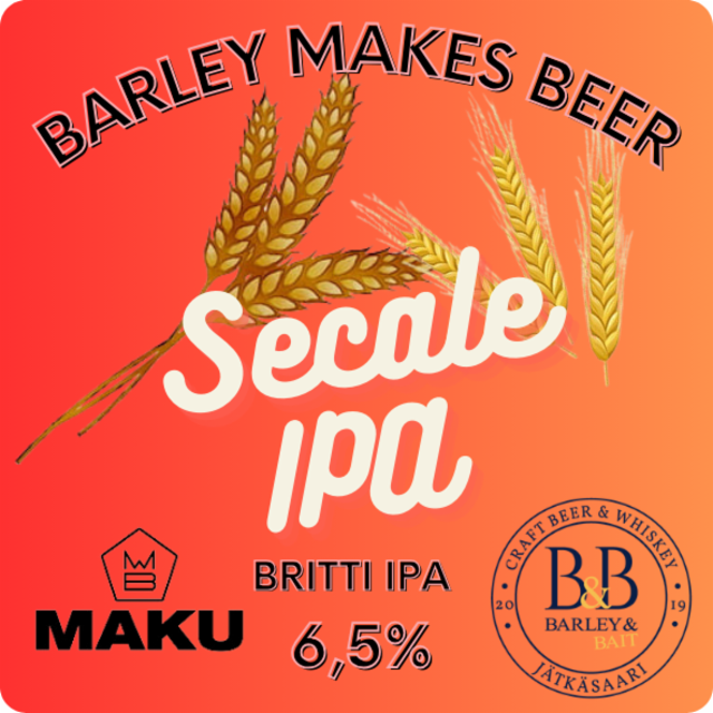Secale IPA 6.5%, Maku Brewing, Finland