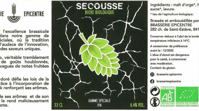 Secousse 6.4%, Brasserie Épicentre, France