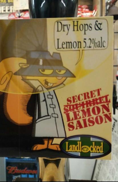 Secret Lemon Saison 5.2%, Landlocked Brewing Co, England