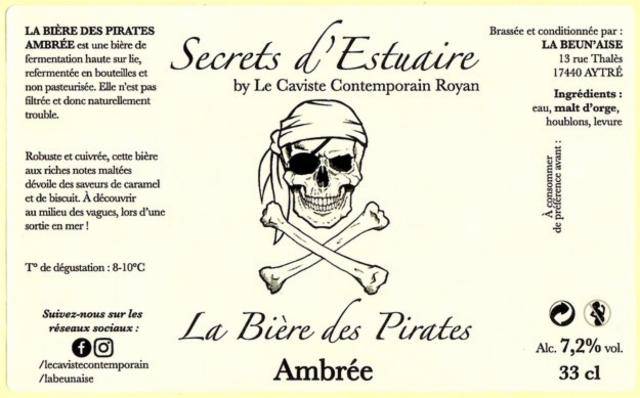 Secrets D'Estuaire Ambrée 7.2%, La Beun'aise, France