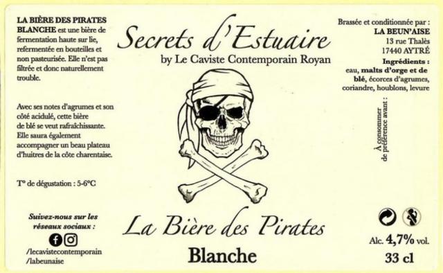Secrets D'Estuaire Blanche 4.7%, La Beun'aise, France