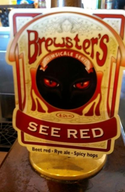 See Red 4.0%, Brewster's Brewery, England