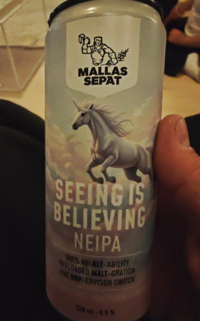 Seeing is believing neipa 6.5%, Mallassepät, Finland