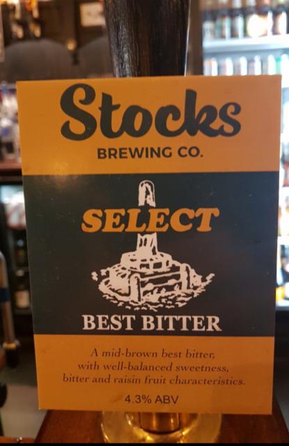 Select 4.3%, Stocks Brewing Co., England