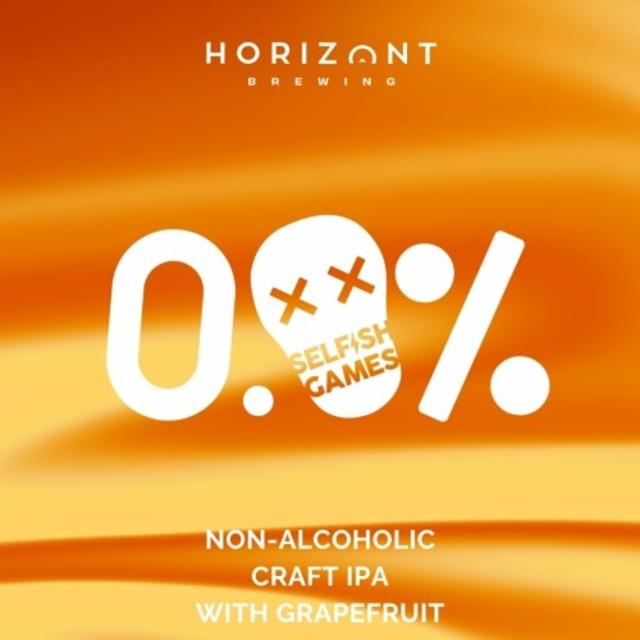 Selfish Games - Non Alcoholic Craft IPA With Grapefruit 0.5%, Horizont Brewing, Hungary