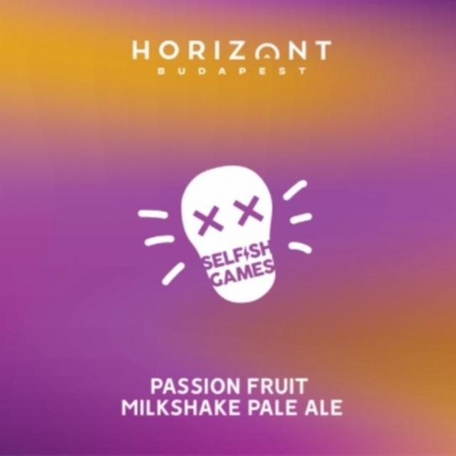 Selfish Games - Passion Fruit Milkshake Pale Ale 4.1%, Horizont Brewing, Hungary