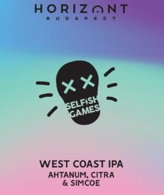 Selfish Games - West Coast IPA Anathum, Citra & Simcoe 6.7%, Horizont Brewing, Hungary