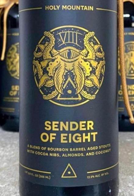 Sender of Eight 13.5%, Holy Mountain Brewing Company, United States