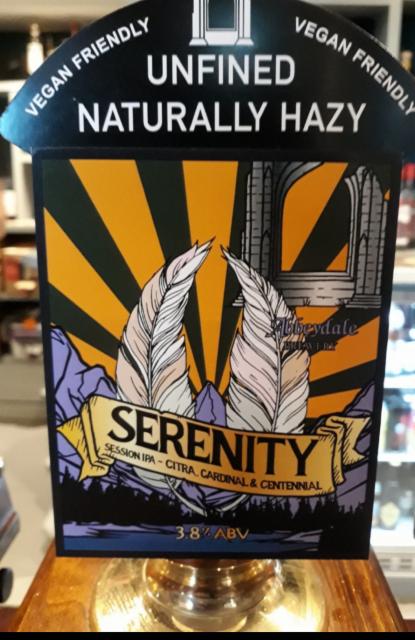 Serenity : Session IPA - Citra, Cardinal & Centennial 3.8%, Abbeydale Brewery, England