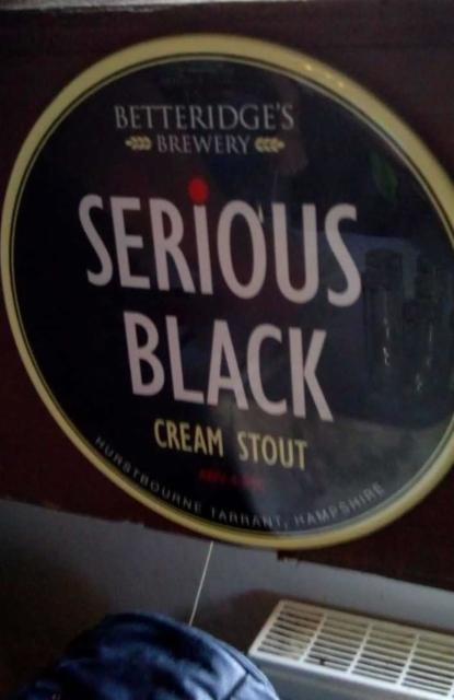 Serious Black 4.2%, Betteridge's Brewing Company, England