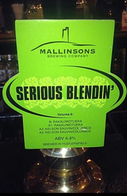 Serious Blendin' Volume 6 4.4%, Mallinsons Brewing Company, England