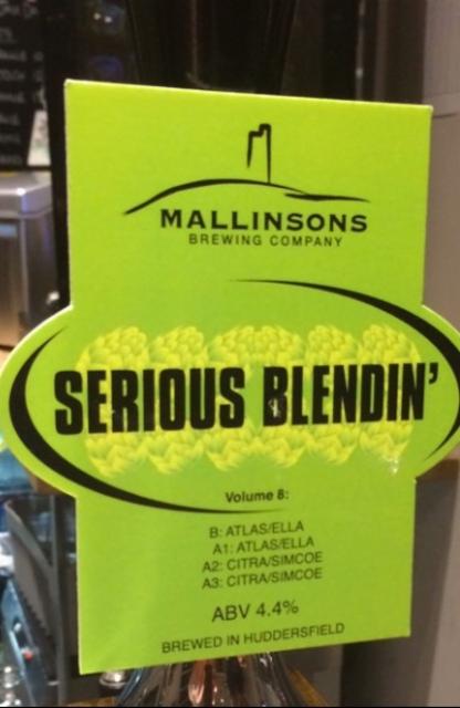 Serious Blendin' Volume 8 4.4%, Mallinsons Brewing Company, England