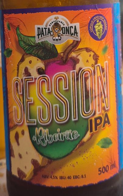 Seseion IPA de Ribeirão 4.5%, Cervejaria Pata da Onça, Brazil