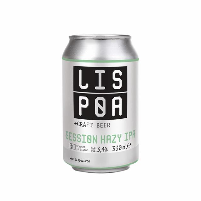 Session Hazy IPA 3.4%, LisPoa Craft Beer, Portugal