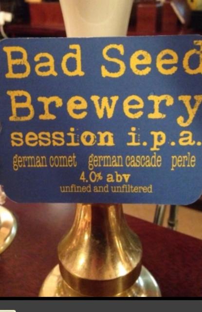 Session I.P.A. German Comet German Cascade Perle 4.0%, Bad Seed Brewery, England