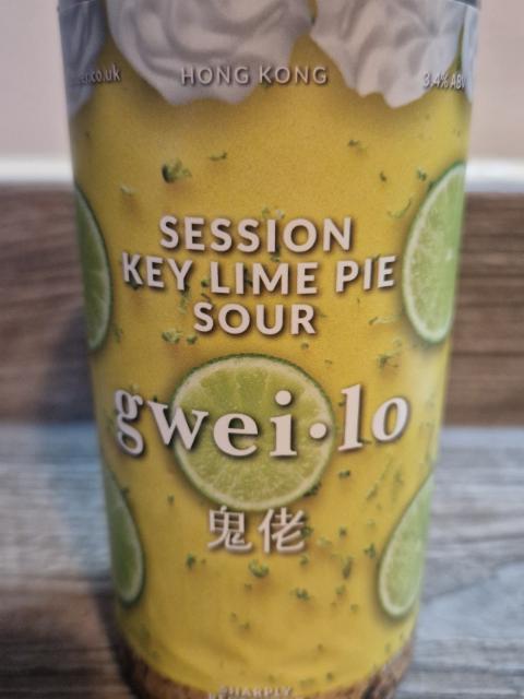 Session Key Lime Pie Sour 3.4%, Gweilo Beer, Hong Kong