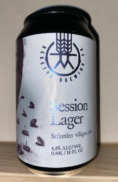 Session Lager 4.5%, Reketye Brewing Co., Hungary