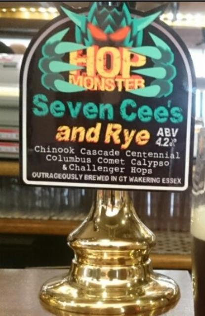 Seven Cee's And Rye 4.2%, Hop Monster, England