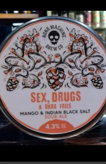 Sex, Drugs & Okra Fries 4.3%, Bone Machine Brew Co., England
