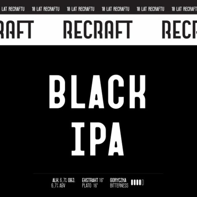 Shadowline - Black IPA 6.7%, Recraft, Poland