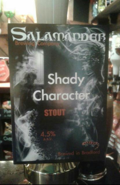 Shady Character 4.5%, Salamander Brewing Company, England