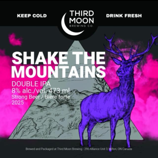 Shake The Mountains (2025) 8.0%, Third Moon Brewing Company, Canada