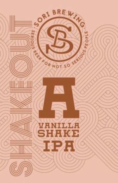 ShakeOut A Vanilla Shake IPA 7.0%, Sori Brewing, Estonia