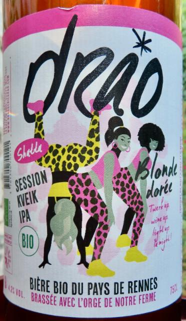 Shatta Session Kveik IPA 4.2%, Ferme Brasserie Drao, France