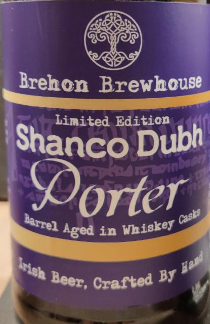 Shanco Dubh Porter - Barrel Aged 8.8%, Brehon Brewhouse, Ireland