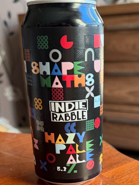 Shape Maths 5.2%, Indie Rabble Brewing Company, England