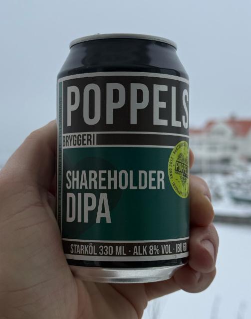 Shareholder DIPA 8.0%, Poppels Bryggeri, Sweden