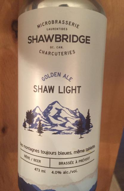 Shaw light 4.0%, Shawbridge - Microbrasserie et Charcuteries, Canada