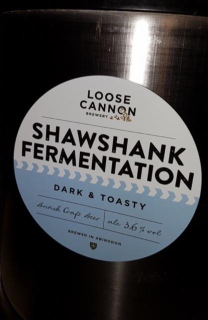 Shawshank Fermentation 3.6%, Loose Cannon Brewery, England