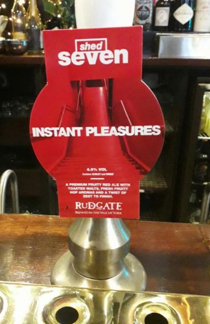 Shed Seven - Instant Pleasures 4.9%, Rudgate Brewery, England