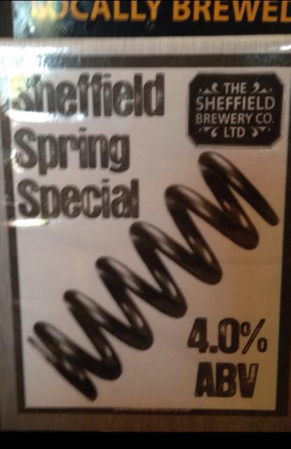 Sheffield Spring Special 4.0%, The Sheffield Brewery, England