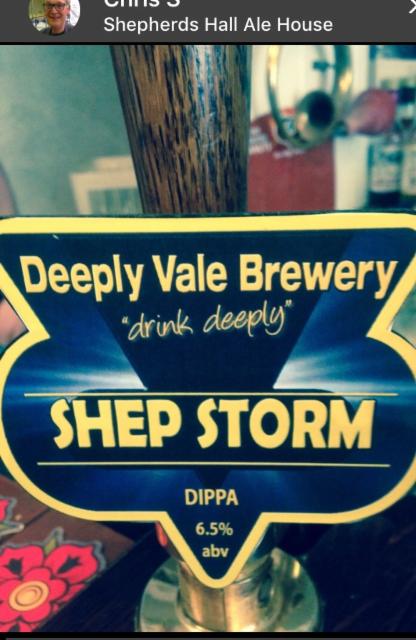 Shep Storm 6.5%, Deeply Vale Brewery, England