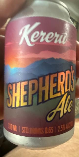 Shepherds Ale 2.5%, Kererū Brewing Company, New Zealand