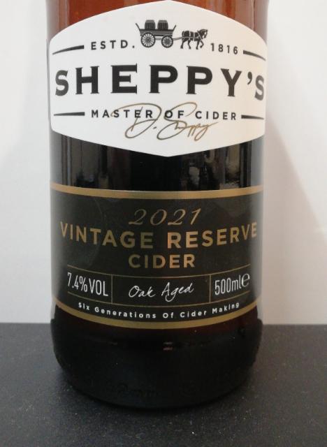 2021 Vintage Reserve Cider 7.4%, Sheppy’s Cider Ltd., England