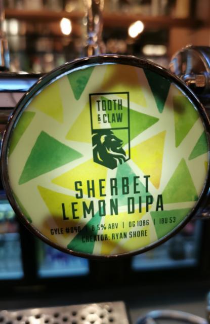 Sherbet Lemon DIPA 8.5%, Tooth & Claw Brewing, England