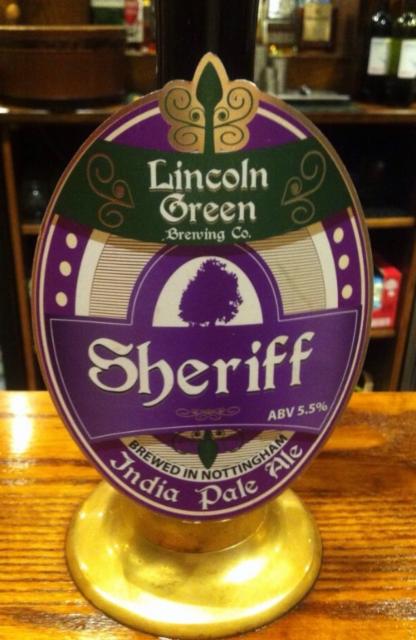 Sheriff 5.5%, Lincoln Green Brewing, England