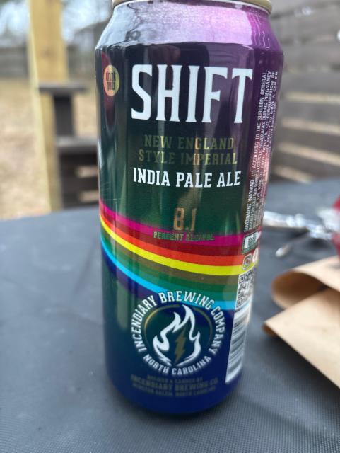 Shift 8.1%, Incendiary Brewing Company, United States