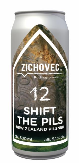 Shift the pils 5.1%, Rodinný Pivovar Zichovec, Czech Republic