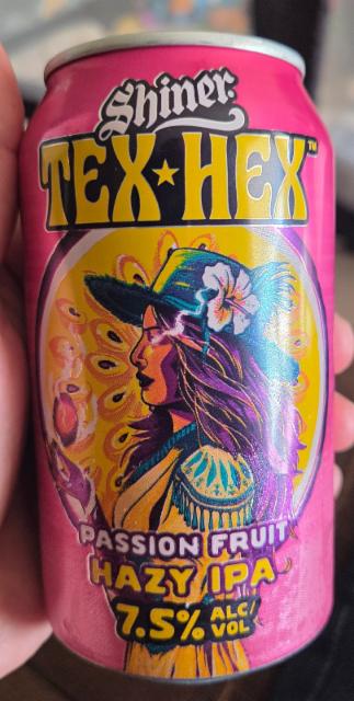 shiner texhex passion fruit hazy ipa 7.5%, Shiner, United States
