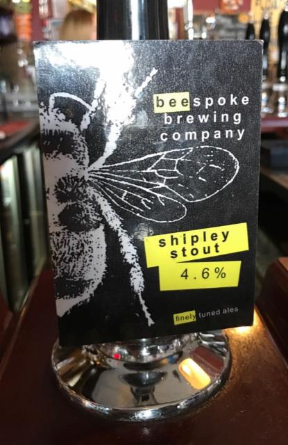 Shipley Stout 4.6%, Beespoke Brewing Co., England