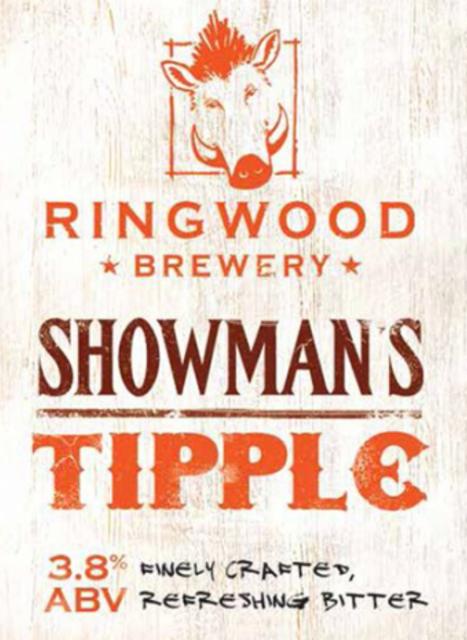 Showman's Tipple 3.8%, Ringwood Brewery (Marston's Brewery), England