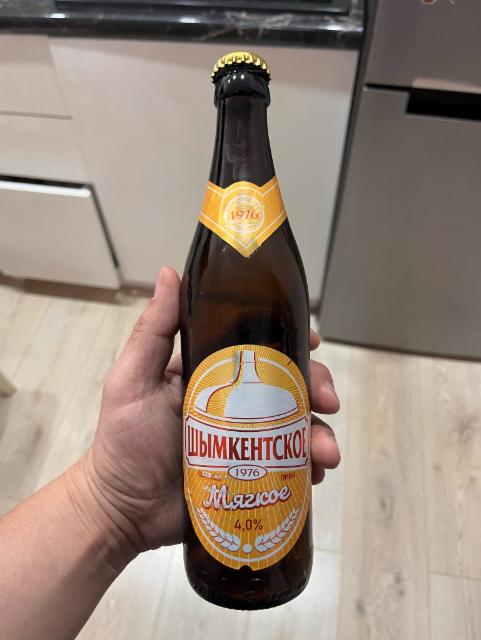 Shymkentskoe Myagkoe / Шымкентское мягкое 4.0%, Shymkentsky Pivovarenny Zavod/ Шымкентский пивоваренный завод, Kazakhstan